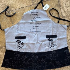Unique Gray and Black Kitchen Apron
